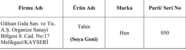 Bu ürünleri almayın!