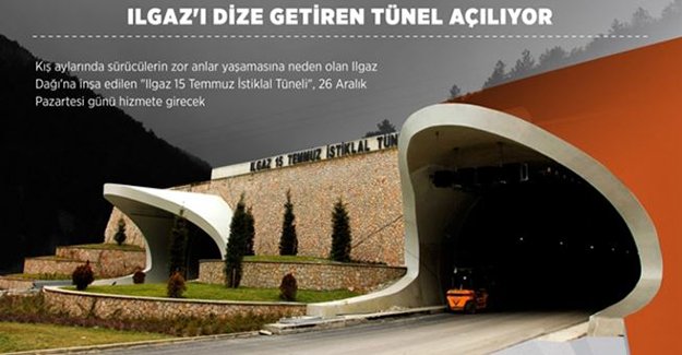 Ilgaz'ı dize getiren tünel açılıyor