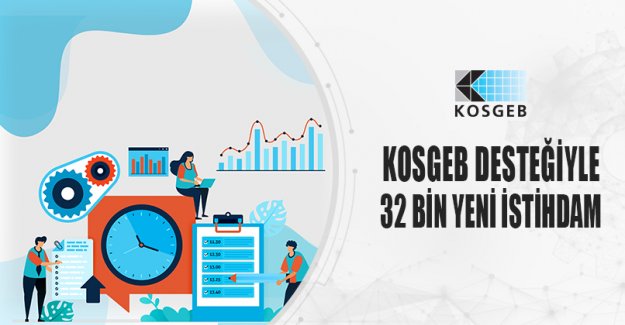 KOSGEB DESTEĞİYLE 32 BİN YENİ İSTİHDAM