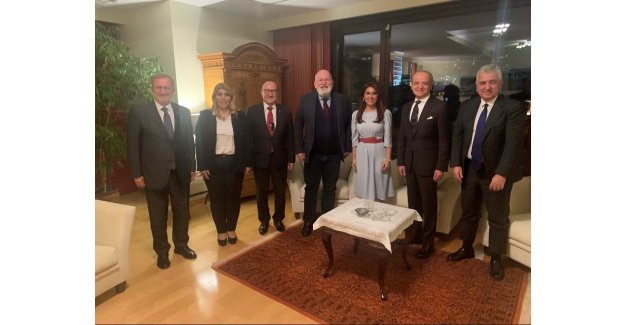 KSO Başkanı Zeytinoğlu, Avrupa Komisyonu Kıdemli Başkan Yardımcısı Frans Timmermans ile görüştü