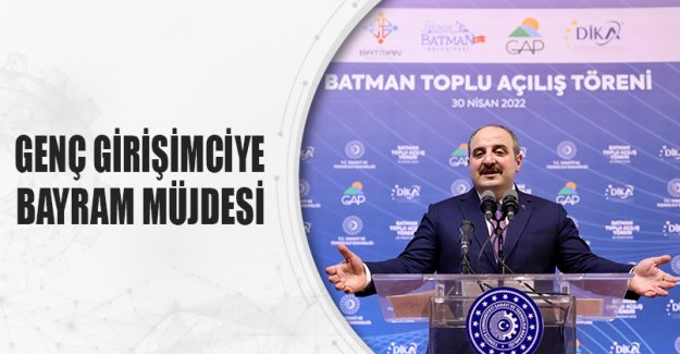 GENÇ GİRİŞİMCİYE BAYRAM MÜJDESİ