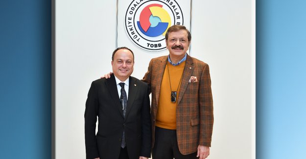 Hisarcıklıoğlu, Afyonkarahisar TSO Başkanı Serteser ile görüştü