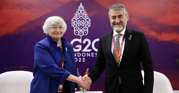 Hazine ve Maliye Bakanı Nureddin Nebati, ABD Hazine Bakanı Yellen ile görüştü