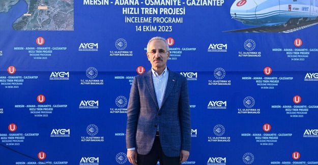 Bakan Uraloğlu, Mersin-Adana-Osmaniye-Gaziantep Hızlı Tren Hattı'ndaki çalışmaları inceledi