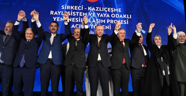 ‘SİRKECİ-KAZLIÇEŞME RAYLI SİSTEM HATTI’ CUMHURBAŞKANI ERDOĞAN TARAFINDAN HİZMETE AÇILDI