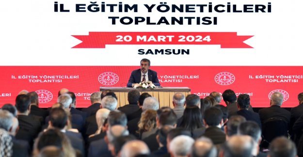 MİLLÎ EĞİTİM BAKANI TEKİN, SAMSUN'DA EĞİTİM YÖNETİCİLERİYLE BİR ARAYA GELDİ
