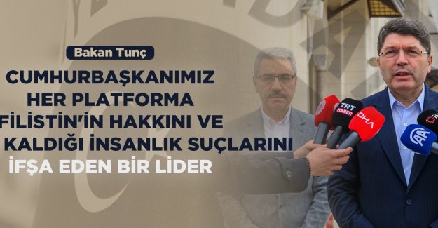 ADALET BAKANI TUNÇ, BAYRAM NAMAZI SONRASI İSTANBUL’DA AÇIKLAMALARDA BULUNDU