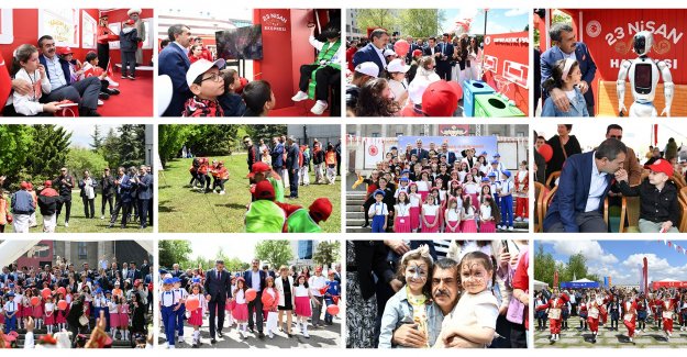 BAKAN TEKİN, 23 NİSAN ETKİNLİKLERİNE KATILDI