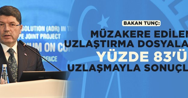 ADALET BAKANI YILMAZ TUNÇ UZLAŞTIRMA ULUSLARARASI SEMPOZYUMUNA KATILDI