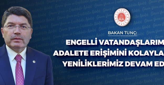 ADALET BAKANLIĞI, ENGELLİ BİREYLER İÇİN VİDEO BROŞÜR YAYINLADI