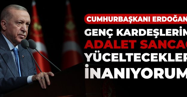 CUMHURBAŞKANI ERDOĞAN, ADLİ YARGI VE İDARİ YARGI KURA TÖRENİ'NDE KONUŞTU