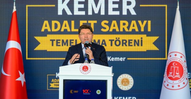 Adalet Bakanı Tunç, Kemer Adalet Sarayı'nın Temel Atma Töreninde Konuştu