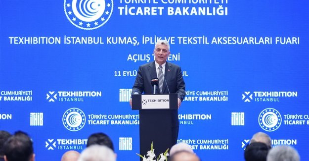 Ticaret Bakanı Bolat, Texhibition Kumaş ve İplik Fuarı'nda konuştu