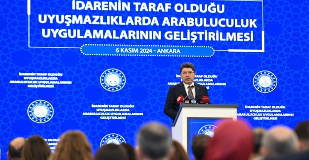 Adalet Bakanı Tunç, İdarenin Taraf Olduğu Uyuşmazlıklarda Arabuluculuk Uygulamalarının Geliştirilmesi Sempozyumu'na Katıldı