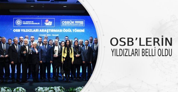 OSB’lerin Yıldızları Belli Oldu