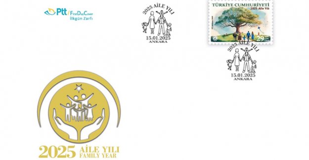"2025 Aile Yılı" konulu anma pulu ve ilk gün zarfı tedavüle sunuldu