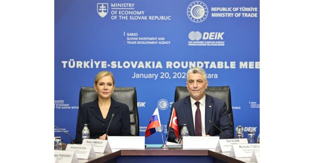 Ticaret Bakanı Bolat, "Türkiye-Slovakya Yuvarlak Masa Toplantısı"nda Konuştu