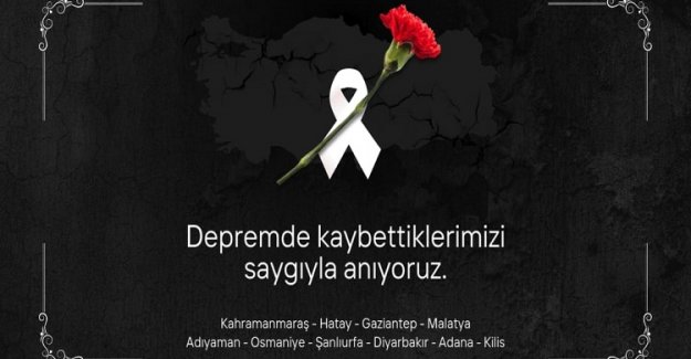 Palandöken, ' Depremde Kaybettiklerimizi Saygıyla Anıyoruz.'