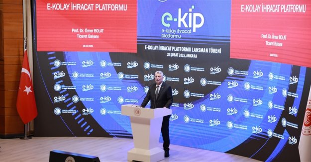 Bakan Bolat, e-Kolay İhracat Platformu Tanıtım Toplantısı'nda konuştu