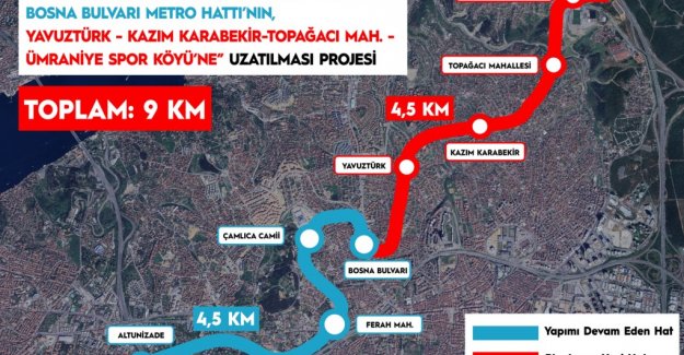 İstanbul’a 4,5 Kilometrelik Yeni Metro Hattı