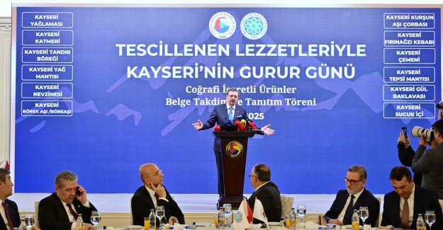 Kayseri'nin coğrafi işaretli ürünleri TOBB’da tanıtıldı