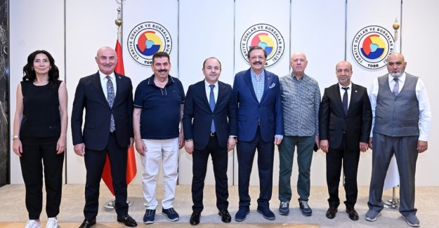 GiMAT Yönetim Kurulu Başkanı Kesimal ve Türkiye Perakendiciler Federasyonu Başkanı Düzgün’den ziyaret