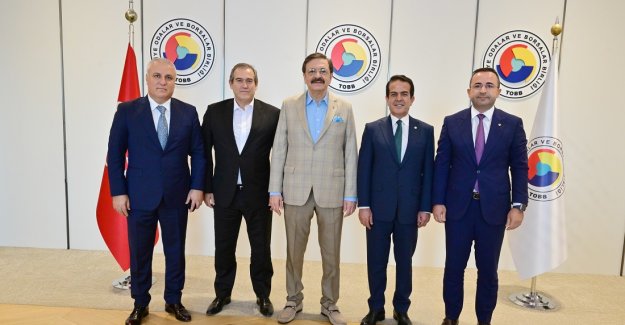 Antalya Oda/Borsa Başkanlarından Hisarcıklıoğlu’na ziyaret