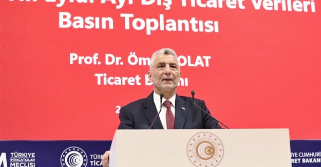 Ticaret Bakanı Ömer Bolat, Eylül Ayı Dış Ticaret Verilerini Açıkladı