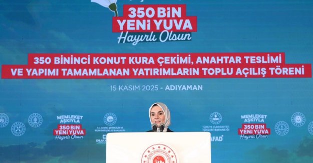 Bakanımız Göktaş, Adıyaman'da 350 bininci deprem konutunun teslim töreninde konuştu