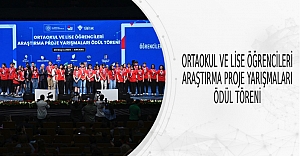 Ortaokul Ve Lise Öğrencileri Araştırma Proje Yarışmaları Ödül Töreni