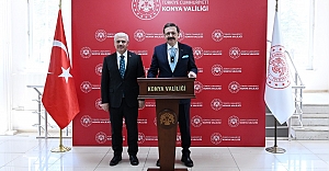 Konya Valisi Akın’ı ziyaret