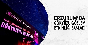 Erzurum'da Gökyüzü Gözlem Etkinliği Başladı