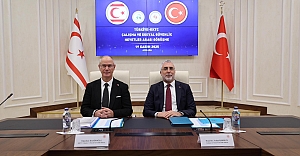 Bakan Işıkhan, KKTC Çalışma ve Sosyal Güvenlik Bakanı Oğuzhan Hasipoğlu İle Bir Araya Geldi