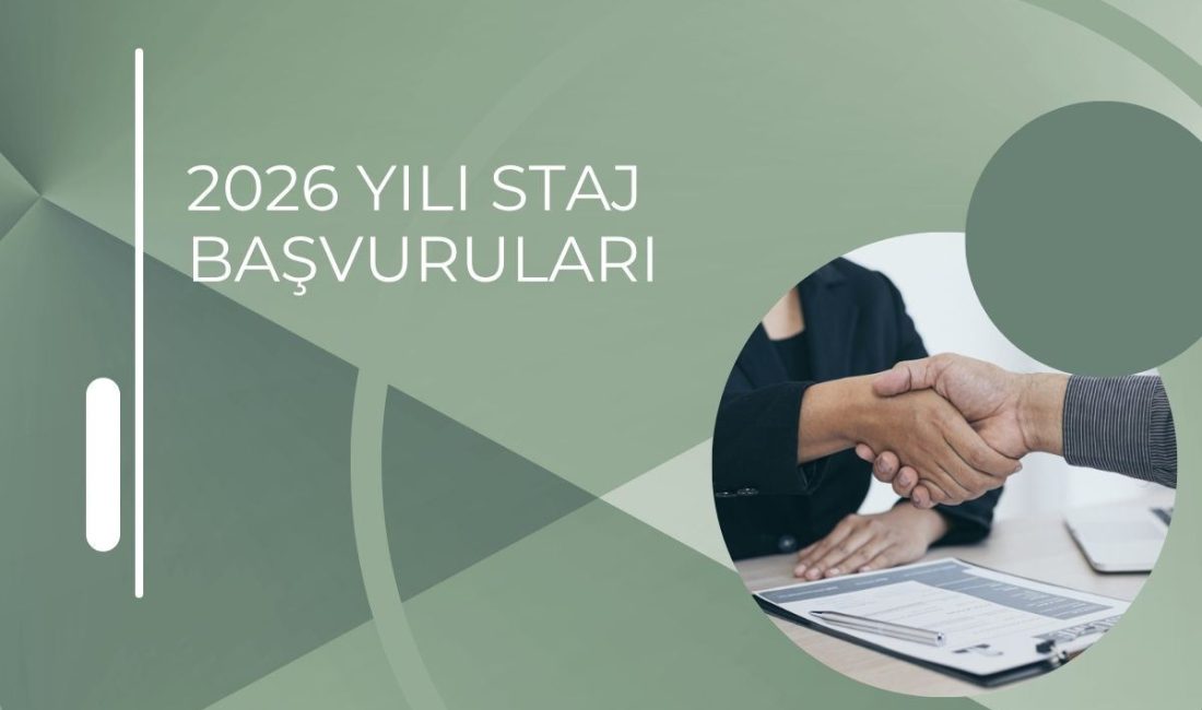 Ortaöğretim öğrencileri için 2026 yılı staj başvuruları başlamış olup, başvurular 23 Mart – 08