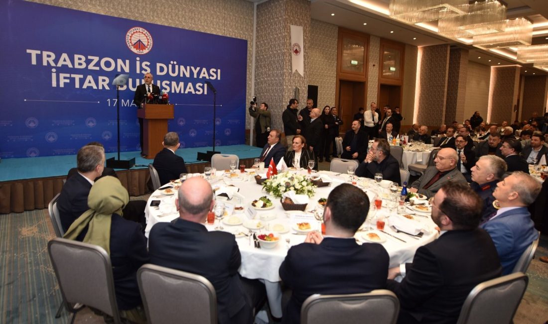 Trabzon Ticaret ve Sanayi Odası tarafından gerçekleştirilen iftar programı, Çalışma