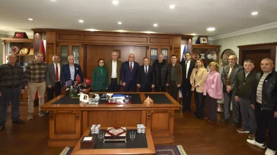 Cumhuriyet Halk Partisi (CHP) Trabzon İl Başkanı Mustafa Bak ve