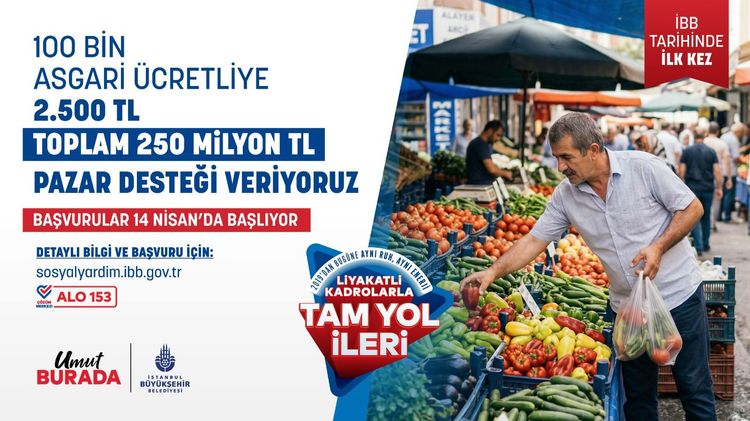 İBB sosyal destek paketlerine bir yenisini daha ekliyor. Daha önce