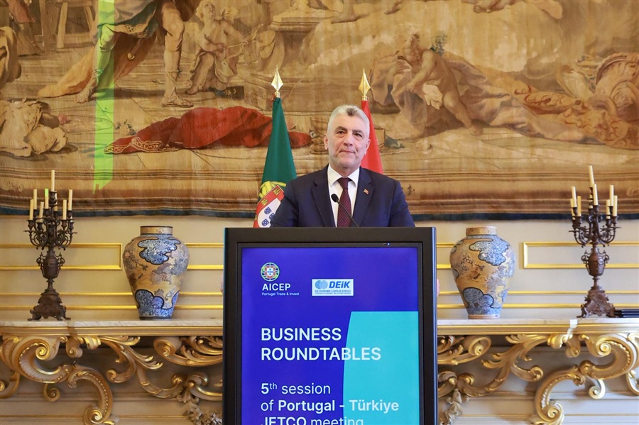 Ticaret Bakanı Ömer Bolat, Portekiz Dışişleri Bakanı Paulo Rangel ile