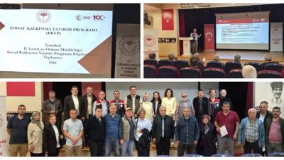 ​Kartal Belediyesi Hürriyet Kültür Merkezi toplantı salonunda, kırsal kalkınma yatırımlarına