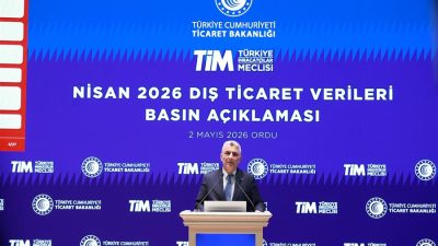 Ticaret Bakanı Ömer Bolat, nisan ayında ihracatın, zorlu uluslararası ekonomik, ticari, siyasi