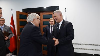 Ticaret Bakanı Ömer Bolat, Rusya’nın Ankara Büyükelçisi Sergey Verşinin ile görüşmelerinde Türkiye-Rusya