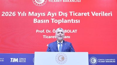 Ticaret Bakanı Ömer Bolat, mayıs ayında ihracatın yüzde 9,3 azalışla