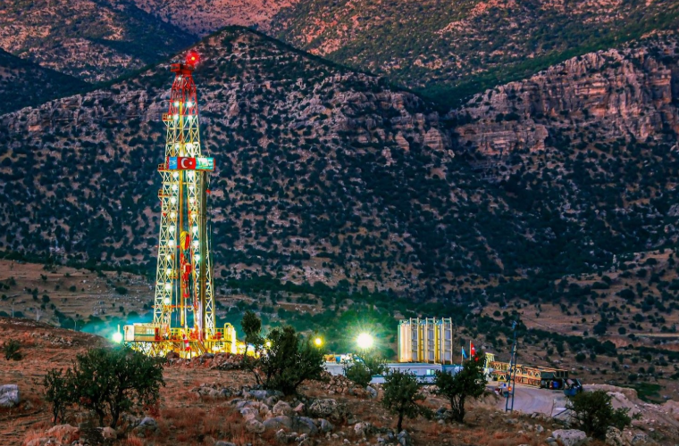 Türkiye’nin petrol üretim üssü haline dönüşen Şırnak Gabar’daki üretim sahası,