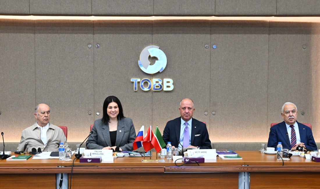 Tataristan Cumhuriyeti Yatırım Geliştirme Ajansı heyetinin Türkiye ziyareti kapsamında, TOBB’da