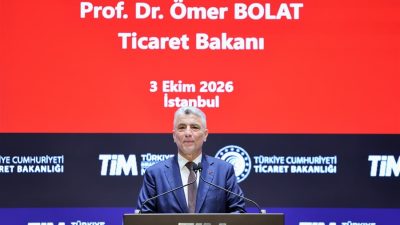 Ticaret Bakanı Ömer Bolat, geçen ay mal ihracatında en yüksek